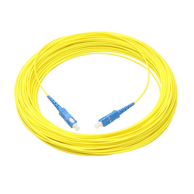 kualitas  FTTH Jumper Fiber Cable Assembly SC UPC To SC UPC Single Mode pabrik