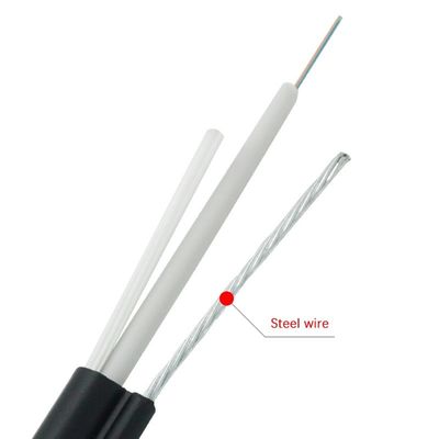 Kabel Serat Optik Luar Ruangan GJYXC8H 8 Kekuatan FRP G.652D LSZH 12 Core Single Mode