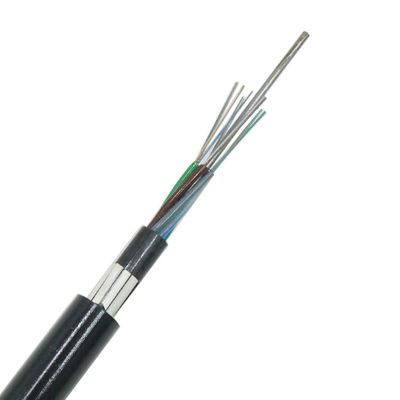 Aerial Glass Yarn 24 Core Fiber Cable GYFTY73 Jenis OEM ODM