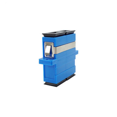 Adaptor Serat Optik SC UPC Single Mode Rangkap Bahan PC Warna Biru