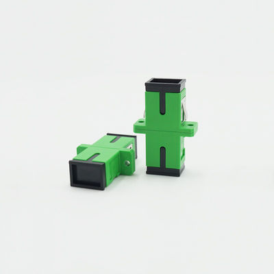 SC Ke SC Fiber Optic Adapter Coupler Dengan Lengan Perunggu Keramik