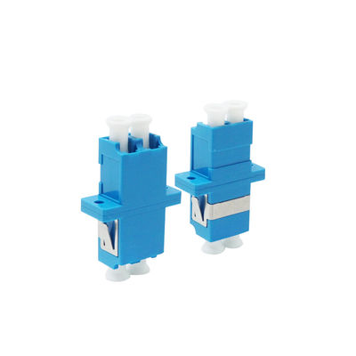 Adaptor Dupleks LC Serat Optik FTTH Dengan Lengan Perunggu Flange