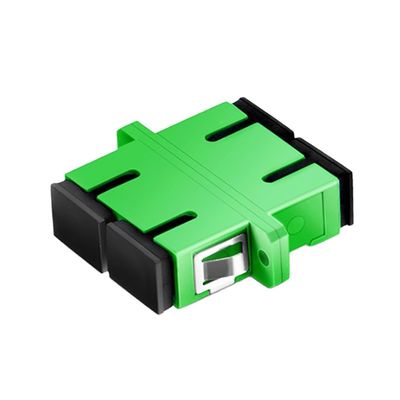 Single Mode Rangkap Fiber Optic Adapter SC UPC APC Warna Hijau