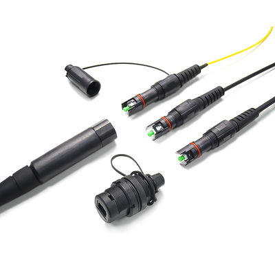Solusi Indoor Outdoor FTTH Hoptic IP67 Tahan Air Dengan Konektor Corning Optitap