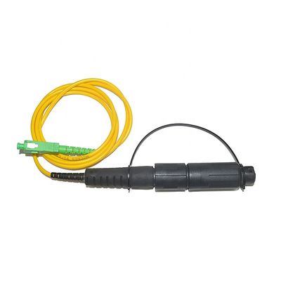 Solusi FTTH Tahan Air IP68, Kabel Patch SC APC Serat Optik Dengan Konektor Optitap