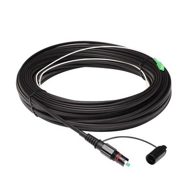 Solusi FTTH Tahan Air IP68, Kabel Patch SC APC Serat Optik Dengan Konektor Optitap