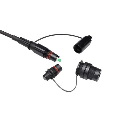 Solusi FTTH Tahan Air IP68, Kabel Patch SC APC Serat Optik Dengan Konektor Optitap