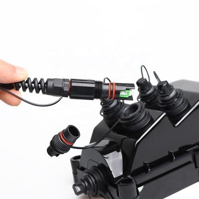 Solusi FTTH Tahan Air SC APC Diperkuat Dengan Konektor Optitap H