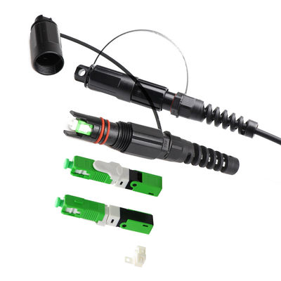 IP68 Waterproof Fiber Optic Connector Single Mode Untuk FTTA tahan lama