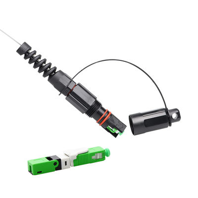 Solusi IP68 FTTH , SC APC Field Mount Konektor Corning Optitap