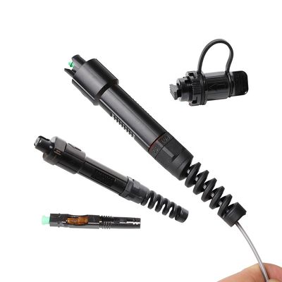 Solusi FTTH Singlemode, Konektor Cepat SC APC Tahan Air yang Diperkuat