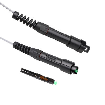 Konektor Optik Mini SC yang Disesuaikan IP68 Tahan Air Diperkuat