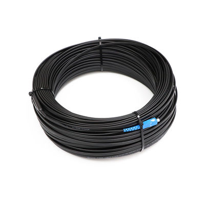 1 Core Outdoor FTTH Solution Drop Cable Tipe Konektor MINI IP SC APC