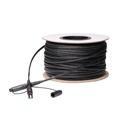 1 Core Outdoor FTTH Solution Drop Cable Tipe Konektor MINI IP SC APC
