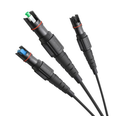 1 Core Outdoor FTTH Solution Drop Cable Tipe Konektor MINI IP SC APC