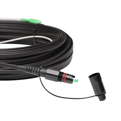 IP68 Waterproof Ftth Drop Cable Kompatibel dengan Konektor optitap