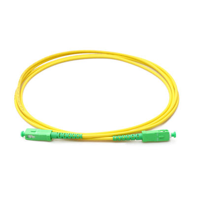 SM DX Kabel Patch Kabel Fiber SC APC Ke LC UPC Dengan Klip RoHS Compliant
