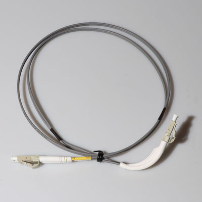 Rangkap SC UPC Kabel Fiber Patch multimode Warna Kuning Boot Sudut 90 Derajat