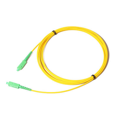 Kabel Patch Kabel Serat G657a2 Putih SC APC Ke SC APC Singlemode 3m