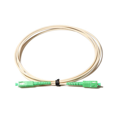 Kabel Patch Kabel Serat G657a2 Putih SC APC Ke SC APC Singlemode 3m