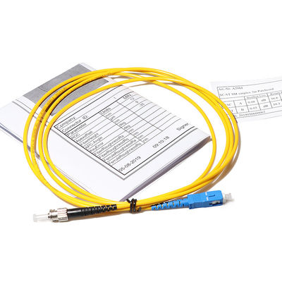 Kabel Patch Kabel Serat G657a2 Putih SC APC Ke SC APC Singlemode 3m
