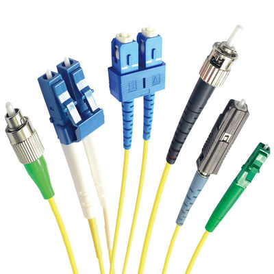 Kabel Patch Kabel Serat G657a2 Putih SC APC Ke SC APC Singlemode 3m