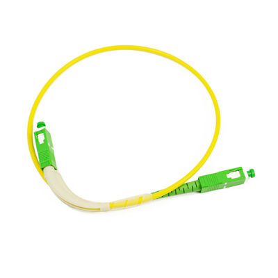Kabel Kabel Serat Patch 1m SC LC Disesuaikan Dengan Boot Sudut 90 Derajat