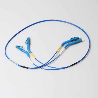 Kabel Kabel Serat Patch 1m SC LC Disesuaikan Dengan Boot Sudut 90 Derajat