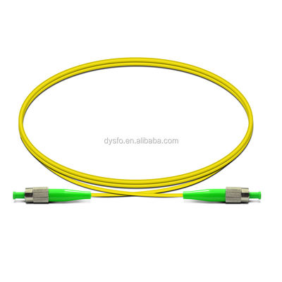 FC APC Single Mode Fiber Patch Cord, Kabel Jumper Serat Optik FTTH