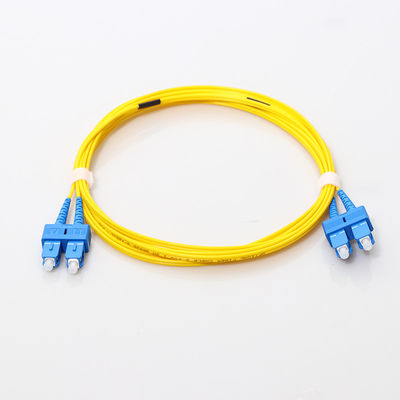 FC APC Single Mode Fiber Patch Cord, Kabel Jumper Serat Optik FTTH