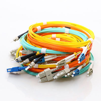 FC APC Single Mode Fiber Patch Cord, Kabel Jumper Serat Optik FTTH