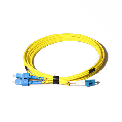 SC APC Kabel Patch Kabel Fiber 2mm Single Mode Simplex untuk Sistem FTTH