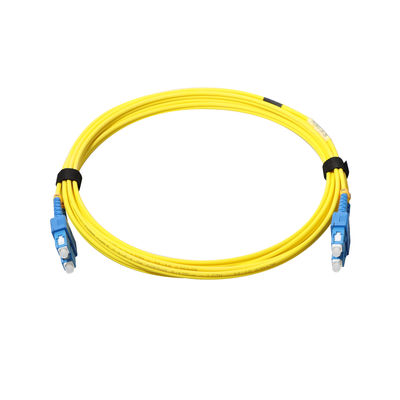LC SC Rangkap Fiber Jumper Patch Cord 1m dengan Sertifikasi ISO9001