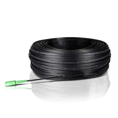 Kabel Drop Serat Optik SC APC UPC FTTH G657A G652D Simplex Rangkap