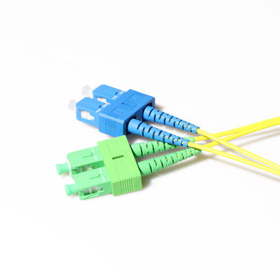 Kabel Patch Serat Optik Listrik SC APC ke SC UPC 3 Meter