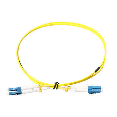 3m Outdoor LC LC Fiber Patch Cord Warna Kuning Untuk CATV LAN MAN