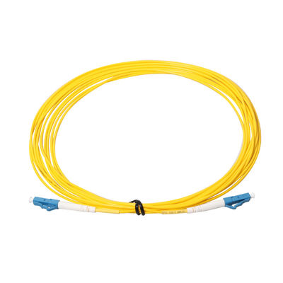3m Outdoor LC LC Fiber Patch Cord Warna Kuning Untuk CATV LAN MAN