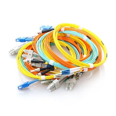 9/125 Dupleks Kabel Serat Optik Mode Tunggal ST LC FC SC - SC UPC