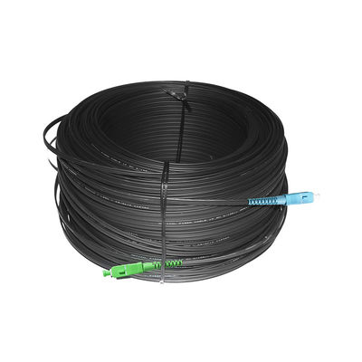 SC UPC SC APC Kabel Patch Kabel Serat, Jumper FTTH Kabel Drop Luar Ruangan G657A