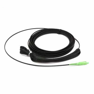 Sc Upc Sc APC Kabel Jumper Serat Optik, Kabel Jatuhkan 1 Inti G657b3 Dengan Menarik Mata