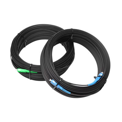 SC PC APC Pigtail Fiber Optical Drop Cable GJYXFCH Tipe Kekuatan FRP