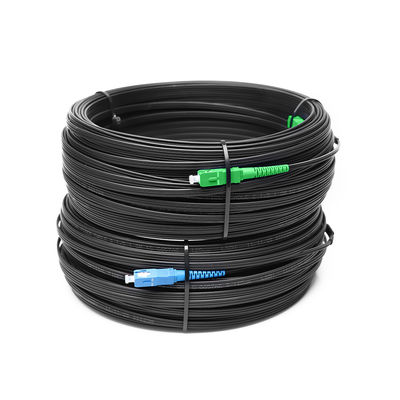 SC PC APC Pigtail Fiber Optical Drop Cable GJYXFCH Tipe Kekuatan FRP
