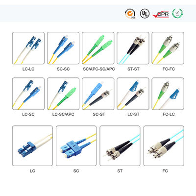 Kabel Fiber FTTH Patch Cord UPC APC Dengan Konektor MTRJ MU DIN