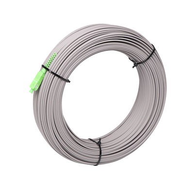 SC UPC APC FTTH Kabel Patch Kabel Fiber 2 Core G657A Simplex Untuk Indoor Outdoor