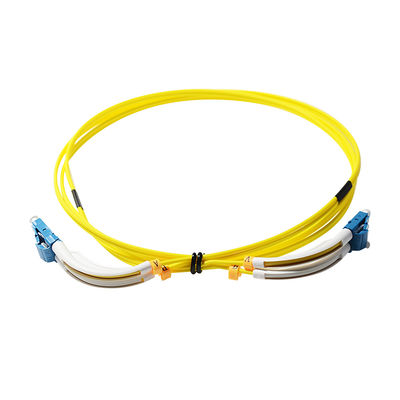2.0mm 3.0mm SC LC Fiber Patch Cable Dengan 90 Derajat Flex Angled Boot