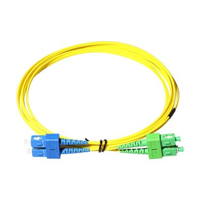 SC APC - SC APC Kabel Patch Kabel Serat Single Mode G657A 9/125 Simplex Rangkap