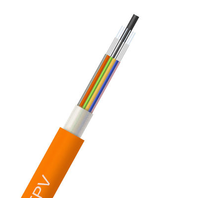 4 6 8 12 Inti Kabel serat optik dalam ruangan GJBFJV Breakout Ketat Buffer Kabel Serat Optik