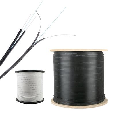 Fiber Optic 1 Core 1km 2km 3km Plywood Drum Ftth Drop Cable Single Mode Kabel Serat Optik Dalam Ruangan