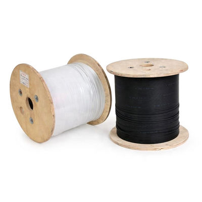 1 core Toneable G657A1 G657A2 G657A3 FTTP Tight Buffered Indoor/Outdoor Drop Cable untuk telekomunikasi, Flat Drop Cabl