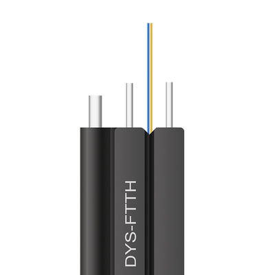 GJXH GJXCH 1,2,4,6,8,12 Cores FTTH datar kabel serat optik indoor / outdoor Drop Cable